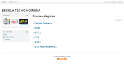 Desktop Screenshot of moodle.escolatecnicagirona.com