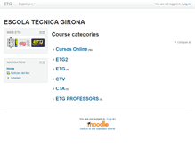 Tablet Screenshot of moodle.escolatecnicagirona.com